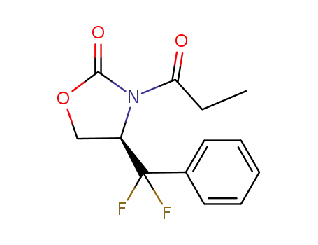 (-)-(4R)-4-(phenyldifluoromethyl)-3-propionyl-oxazolidin-2-one