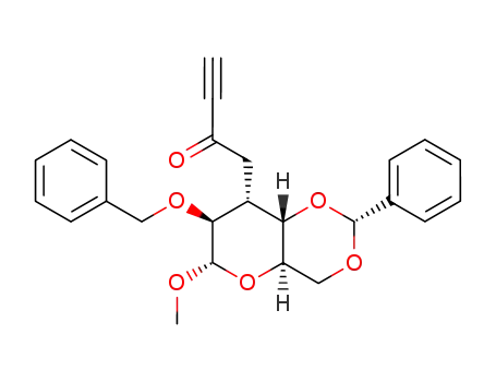 1-(methyl 2-O-benzyl-4,6-O-benzylidene-3-deoxy-α-D-altropyranosid-3-yl)but-3-yn-2-one
