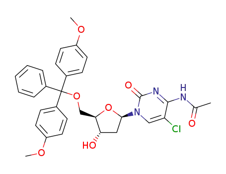 4-N-acetyl-5-chloro-5'-O-(4,4'-dimethoxytrityl)-deoxycytidine