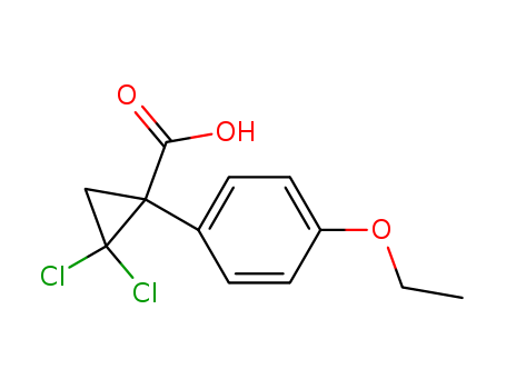 2,2-Dichloro-1-(4'-ethoxyphenyl)cyclopropane-1-carboxylic acid