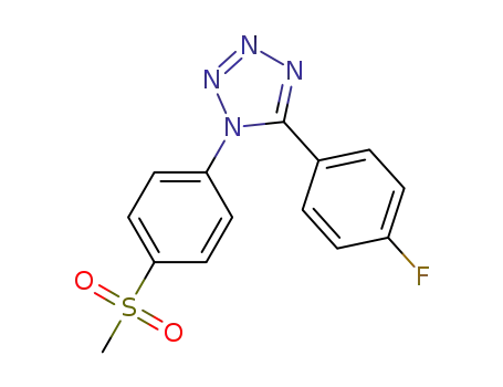 5-(4-fluorophenyl)-1-(4-(methylsulfonyl)phenyl)-1H-tetrazole