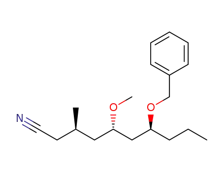 (3R,5S,7S)-7-(benzyloxy)-5-methoxy-3-methyldecanenitrile