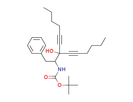 (1-benzyl-2-hex-1-ynyl-2-hydroxy-oct-3-ynyl)carbamic acid tert-butyl ester