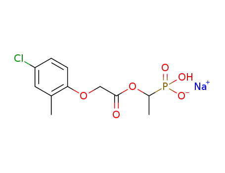 sodium hydrogen (1-{[2-(4-chloro-2-methylphenoxy)acetyl]oxy}ethyl)phosphonate