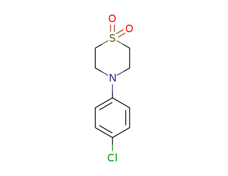 4- (4- 클로로 페닐) 티오 모르 폴린 1,1- 디옥 시드