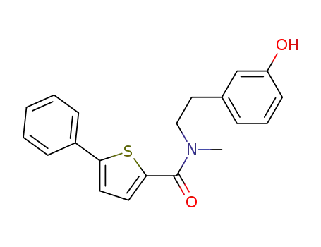 N-(3-hydroxyphenethyl)-N-methyl-5-phenylthiophene-2-carboxamide
