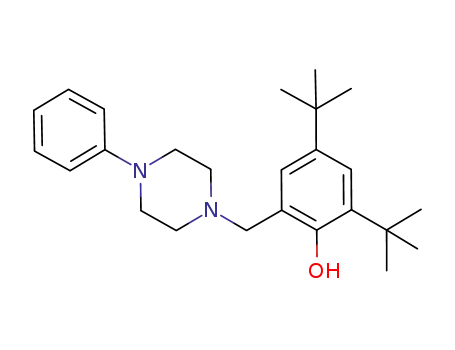 Phenol, 2,4-bis(1,1-dimethylethyl)-6-[(4-phenyl-1-piperazinyl)methyl]-