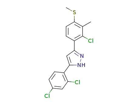 3-[2-chloro-3-methyl-4-(methylsulfanyl)phenyl]-5-(2,4-dichlorophenyl)-1H-pyrazole