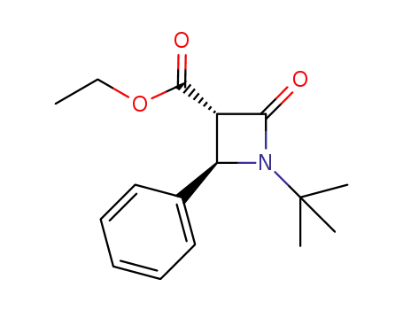 (3S,4R)-3-(carboethoxy)-1-(tert-butyl)-4-phenyl-β-lactam