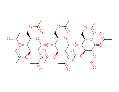 Molecular Structure of 31873-40-2 (a-D-Glucopyranose,O-2,3,4,6-tetra-O-acetyl-b-D-glucopyranosyl-(1®4)-O-2,3,6-tri-O-acetyl-b-D-glucopyranosyl-(1®4)-, tetraacetate (9CI))