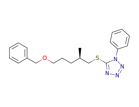 5-[(2R)-5-benzoxy-2-methylpentylsulfanyl]-1-phenyl-1H-tetrazole
