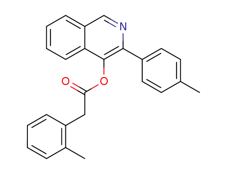 Molecular Structure of 1429654-39-6 (3-(p-tolyl)isoquinolin-4-yl 2-(o-tolyl)acetate)