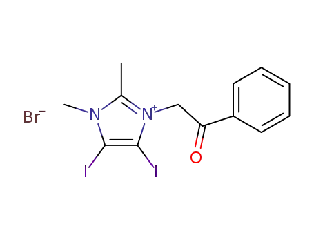 C<sub>13</sub>H<sub>13</sub>I<sub>2</sub>N<sub>2</sub>O<sup>(1+)</sup>*Br<sup>(1-)</sup>