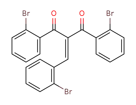 Molecular Structure of 1442687-12-8 (2-(2-bromobenzylidene)-1,3-bis(2-bromophenyl)propane-1,3-dione)