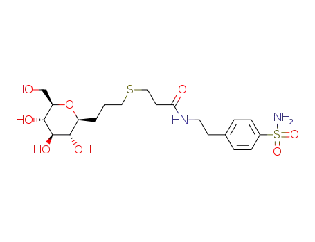 N-(4-sulfamoylphenethyl)-3-(3-(β-D-glucopyranosyl-1-C-)propylthio)propanamide