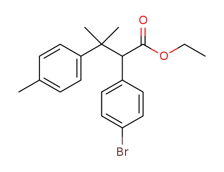 ethyl 2-(4-bromophenyl)-3-methyl-3-(4-methylphenyl)butanoate