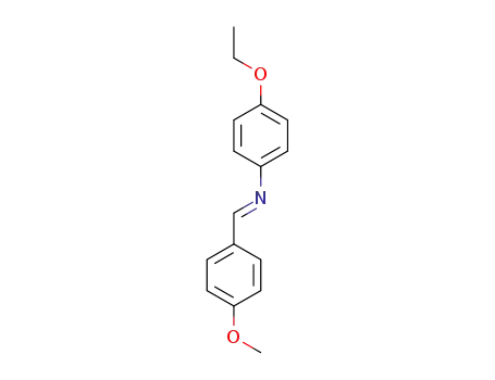 Molecular Structure of 158634-65-2 (4-ethoxy-N-[(E)-(4-methoxyphenyl)methylidene]aniline)