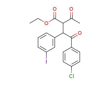 ethyl 2-acetyl-4-(4-chlorophenyl)-3-(3-iodophenyl)-4-oxobutanoate