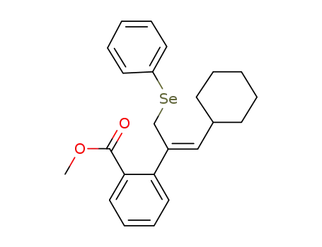 methyl 2-(2-cyclohexyl-1-(phenylselenomethyl)vinyl)benzoate