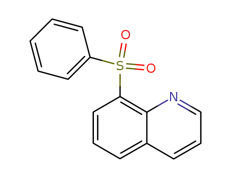 Molecular Structure of 89770-33-2 (Quinoline,  8-(phenylsulfonyl)-)