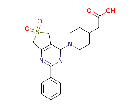 2-[1-(6,6-dioxo-2-phenyl-5,7-dihydrothieno[3,4-d]pyrimidin-4-yl)-4-piperidyl]acetic acid