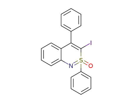 3-iodo-2,4-diphenyl-2,1-benzothiazine 2-oxide
