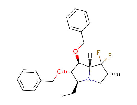 (2R,5S,6S,7S,7aR)-6,7-bis(benzyloxy)-5-ethyl-1,1-difluoro-2-methylhexahydro-1H-pyrrolizine