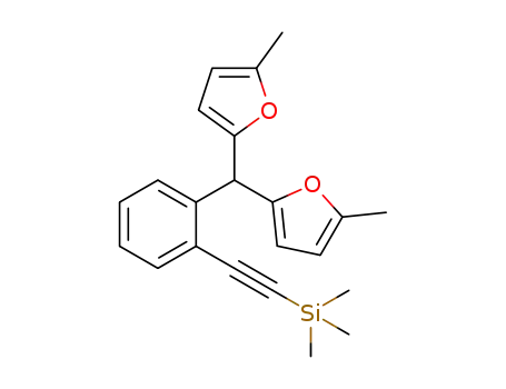 ((2-(bis(5-methylfuran-2-yl)methyl)phenyl)ethynyl)trimethylsilane