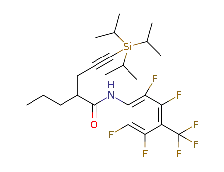 2-propyl-N-(2,3,5,6-tetrafluoro-4-(trifluoromethyl)phenyl)-5-(triisopropylsilyl)pent-4-ynamide