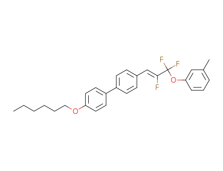 (Z)-4-(hexyloxy)-4'-(2,3,3-trifluoro-3-(m-tolyloxy)prop-1-enyl)biphenyl