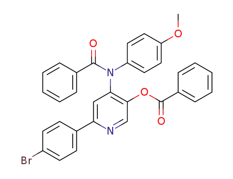 6-(4-bromophenyl)-4-(N-(4-methoxyphenyl)benzamido)pyridin-3-yl benzoate