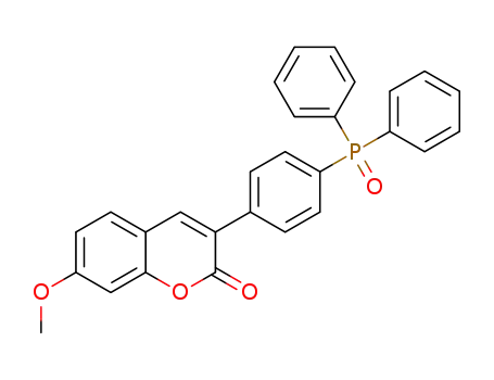 3-(4-(diphenylphosphoryl)phenyl)-7-methoxy-2H-chromen-2-one