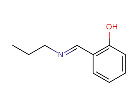 Molecular Structure of 146305-09-1 (2-[(E)-(n-propylimino)methyl]phenol)