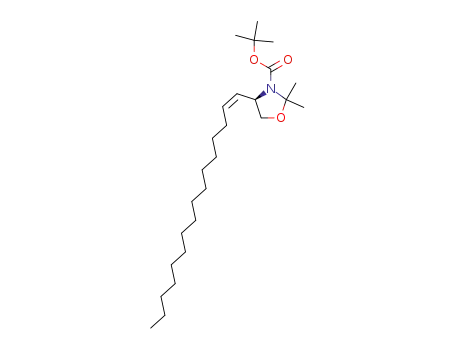 3-Oxazolidinecarboxylic acid, 4-(1Z)-1-hexadecenyl-2,2-dimethyl-,
1,1-dimethylethyl ester, (4R)-