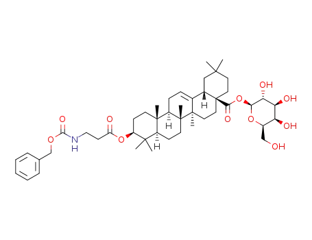 N-Cbz-3-(β-D-galactopyranosyl olean-12-en-28-oate-3-yl)oxy-3-oxopropylamine