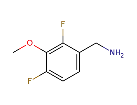 Molecular Structure of 717094-51-4 (Benzenemethanamine, 2,4-difluoro-3-methoxy- (9CI))