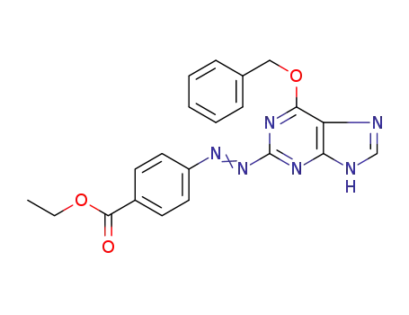 ethyl 4-((6-(benzyloxy)-9H-purin-2-yl)diazenyl)benzoate