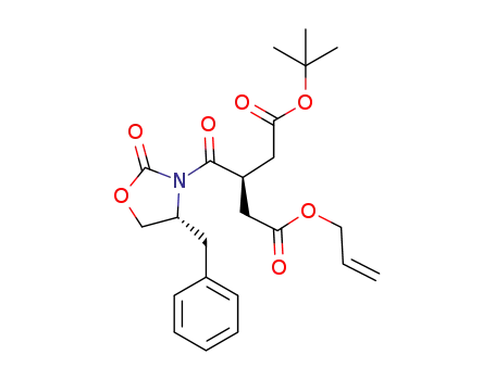 (R)-3-((R)-4-benzyl-2-oxooxazolidine-3-carbonyl)pentanedioic acid 1-allyl ester 5-tert-butyl ester