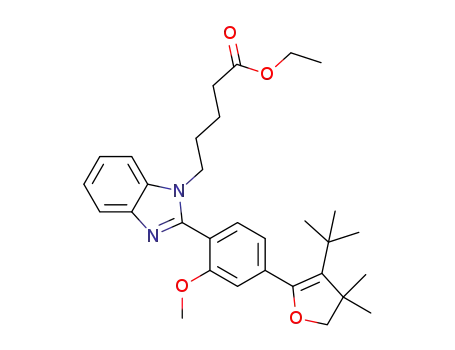 4-tert-butyl-5-{4-[N-(4-ethoxycarbonylbutyl)benzimidazol-2-yl]-3-methoxyphenyl}-3,3-dimethyl-2,3-dihydrofuran