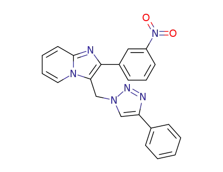 2-(3-nitrophenyl)-3-((4-phenyl-1H-1,2,3-triazol-1-yl)methyl)-1H-imidazo[1,2-a]pyridine