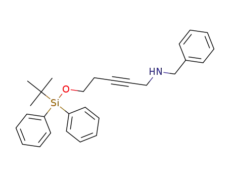 N-benzyl-5-(tert-butyldiphenylsilyloxy)pent-2-yn-1-amine