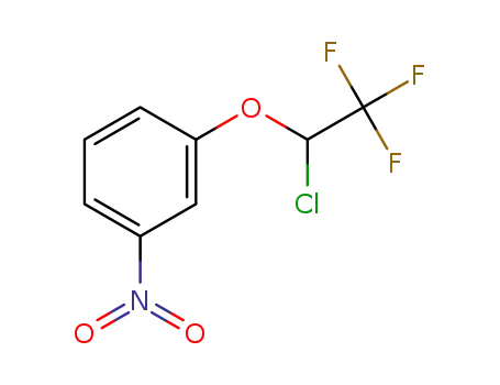 Molecular Structure of 1415703-77-3 (1-(1-chloro-2,2,2-trifluoroethoxy)-3-nitrobenzene)
