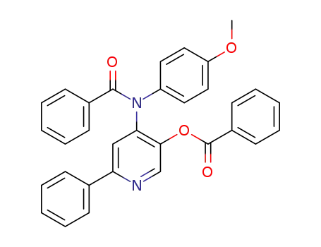4-(N-(4-methoxyphenyl)benzamido)-6-phenylpyridin-3-yl benzoate