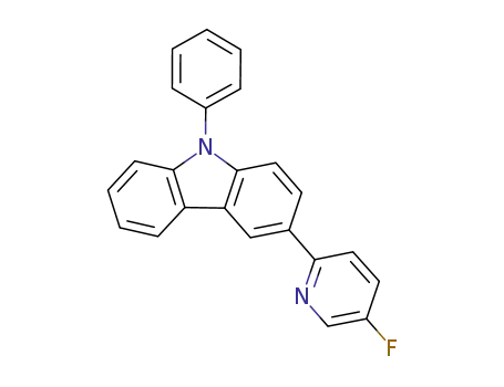 Molecular Structure of 1187662-56-1 (3-(5-fluoropyridin-2-yl)-9-phenyl-9H-carbazole)