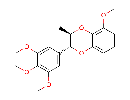(2R,3R)-3-methyl-2-(3',4',5'-trimethoxyphenyl)-5-methoxy-1,4-benzodioxane