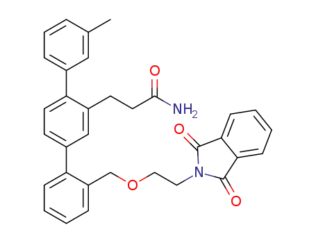 3-(2''-((2-(1,3-dioxoisoindolin-2-yl)ethoxy)methyl)-3-methyl[1,1':4',1'']terphenyl-2'-yl)propanamide