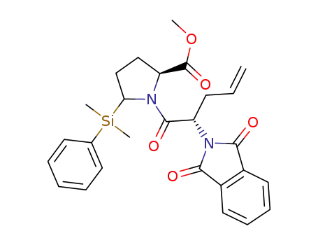 L-Proline,
1-[(2S)-2-(1,3-dihydro-1,3-dioxo-2H-isoindol-2-yl)-1-oxo-4-penten-1-yl]-
5-(dimethylphenylsilyl)-, methyl ester