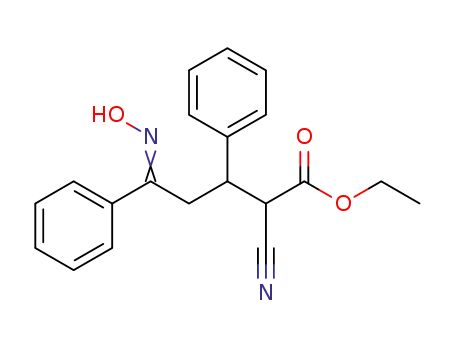 (±)-ethyl 2-cyano-5-(hydroxyimino)-3,5-diphenylpentanoate