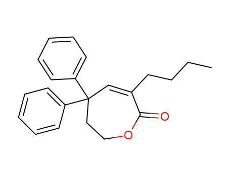 3-butyl-5,5-diphenyl-6,7-dihydrooxepin-2(5H)-one