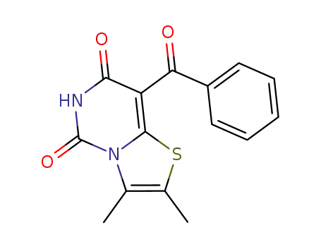 Molecular Structure of 1418310-07-2 (8-benzoyl-2,3-dimethyl-6H-thiazolo[3,2-c]pyrimidine-5,7-dione)